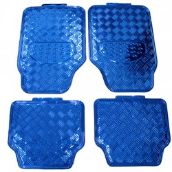 Tapete Metalizado Azul Universal 4 PÇ Tapete Metalizado Azul Universal 4 PÇ
